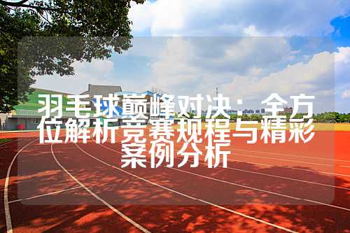 羽毛球巅峰对决：全方位解析竞赛规程与精彩案例分析