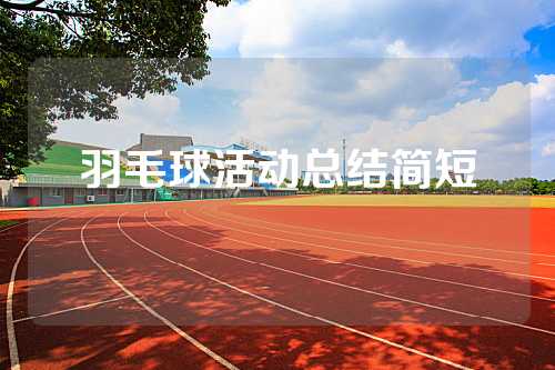 羽毛球活动总结简短