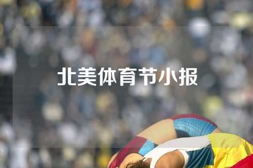北美体育节小报
