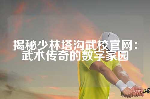 揭秘少林塔沟武校官网：武术传奇的数字家园